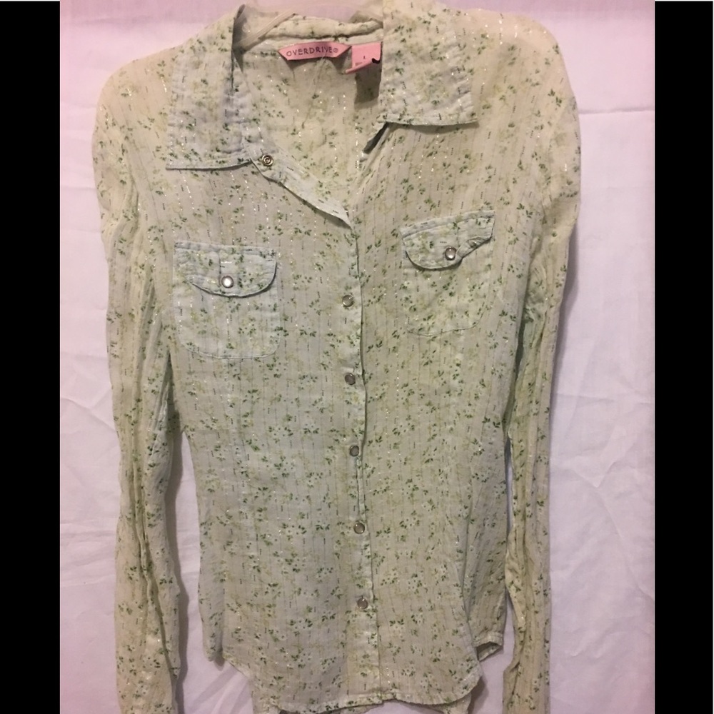 Overdrive western top 💯 Cotton